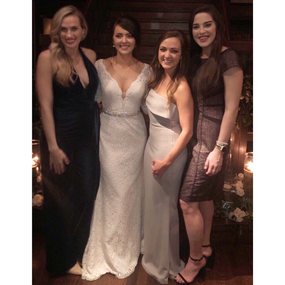 Katie May Titan One-Shoulder Cutout Crepe Gown 4 - Picture 7 of 7